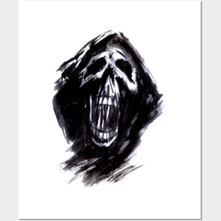 Screaming Skull Posters and Art